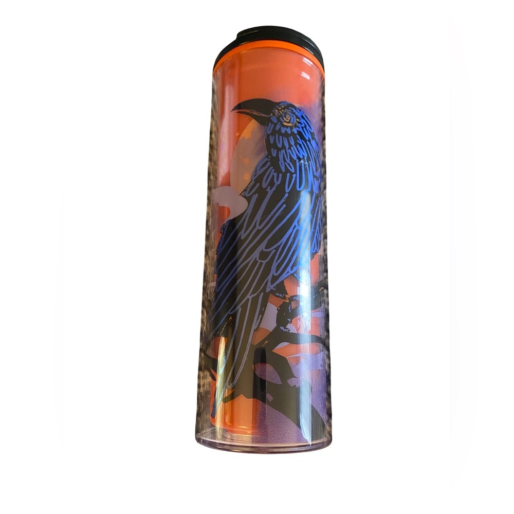 Starbucks 2022 Halloween Campfire Raven 16 oz Acrylic Travel Tumbler NWOT
